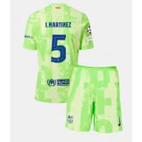 Camiseta Barcelona Inigo Martinez #5 Tercera Equipación Replica 2024-25 para niños mangas cortas (+ Pantalones cortos)